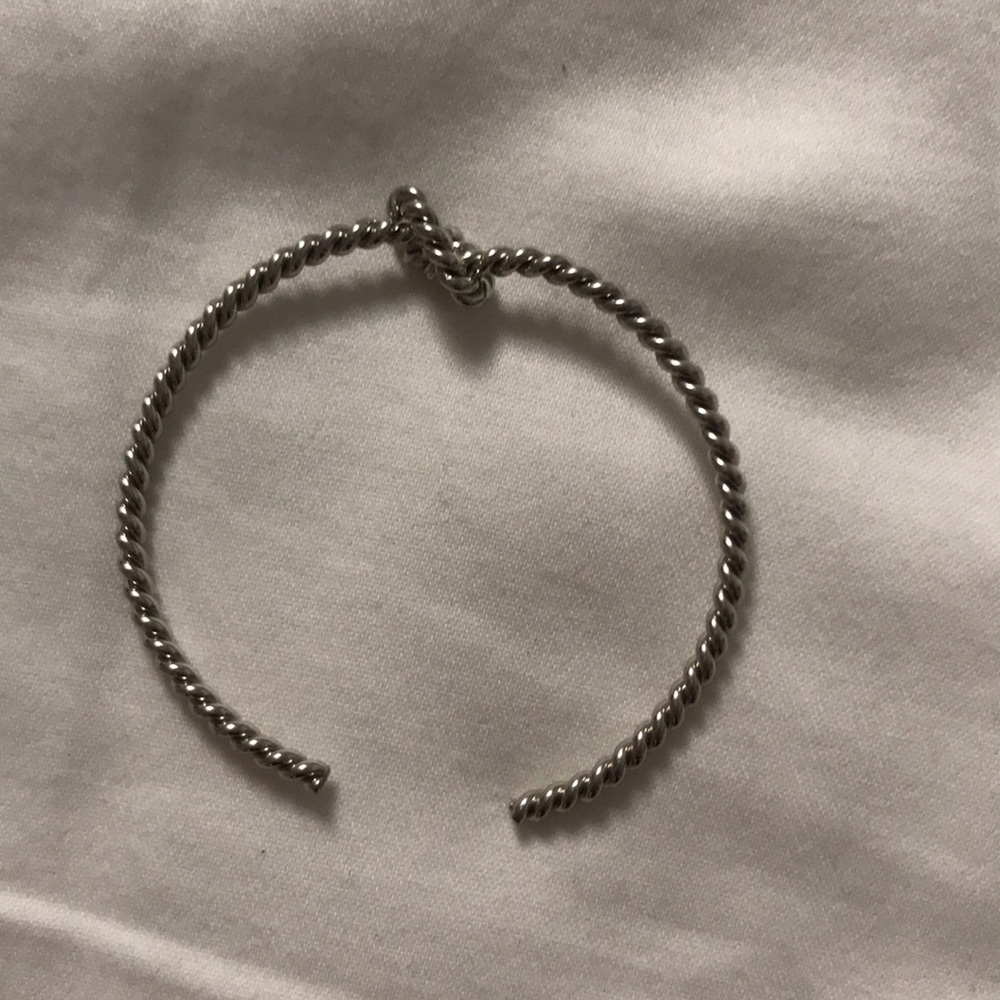 Silver knot bracelet